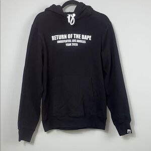 Bape X Undefeated Return Of The Bape Year 2020 Black Hoodie / Authentic / SZ‎ L
